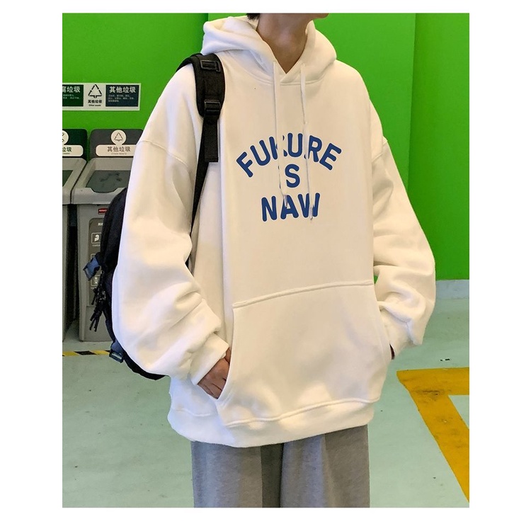 Áo Khoác Hoodie Dáng Rộng Bằng Lông Cừu Cho Nam Giới Có Size Lớn
