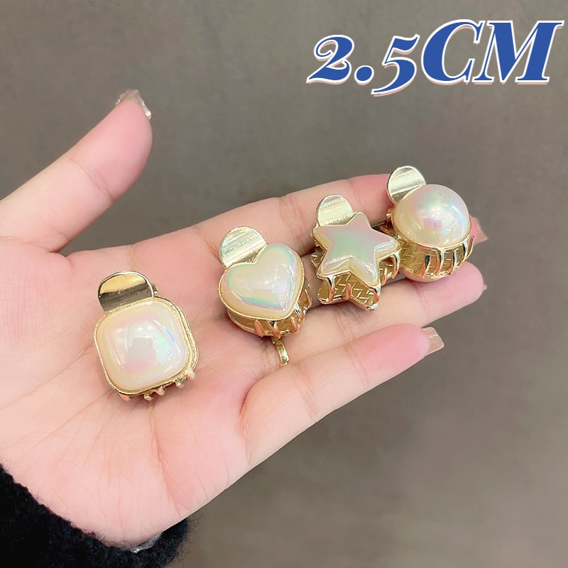 Kẹp Tóc Hình Ngôi Sao Năm Cánh Đính Ngọc Trai Dễ Thương 2022