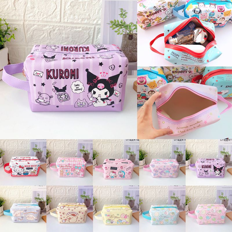 [Hàng mới về] Túi đựng dụng cụ trang điểm/băng vệ sinh cho nữ mang đi du lịch Anime Kuromi Sumikko Gurashi