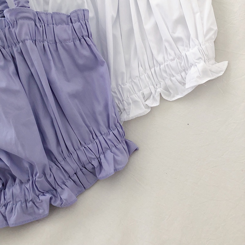 Áo 2 dây croptop chun nhún dễ thương Áo croptop 3 màu siêu xinh