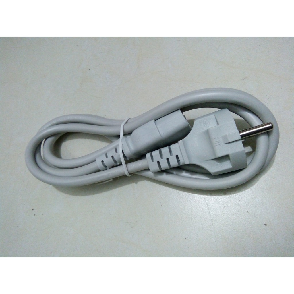 Dây nguồn 1M Trắng dùng cho máy tính,máy in, nồi cơm điện...