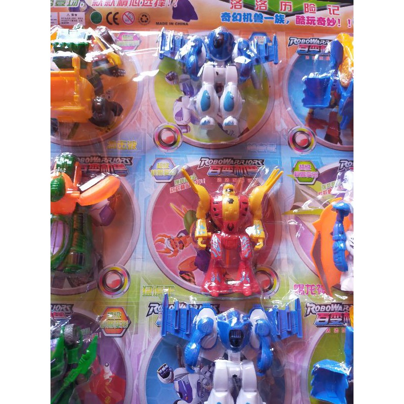 Vỉ 16 xe biến hình siêu hót