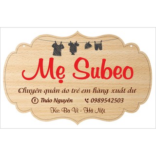 Bảng gỗ, biển hiệu tên shop