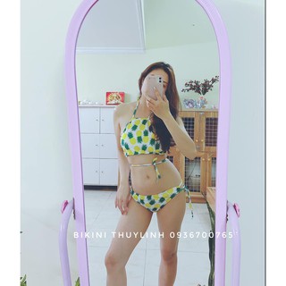 Set bikini yếm dứa quần buộc dây