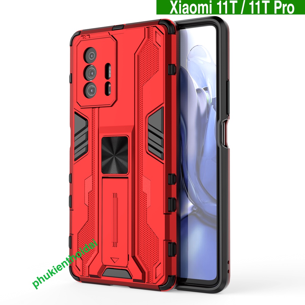 Ốp lưng Xiaomi 11T / 11T Pro Iron Man Ver 3 chống sốc giá đỡ mặt lưng bảo vệ toàn diện