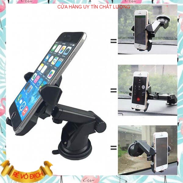 Giá để điện Thoại Trên  ô Tô Hút Chân Không Trên Kính Xe Hơi Không Rơi quay 360 độ có thể điều chỉnh lên xuống | BigBuy360 - bigbuy360.vn
