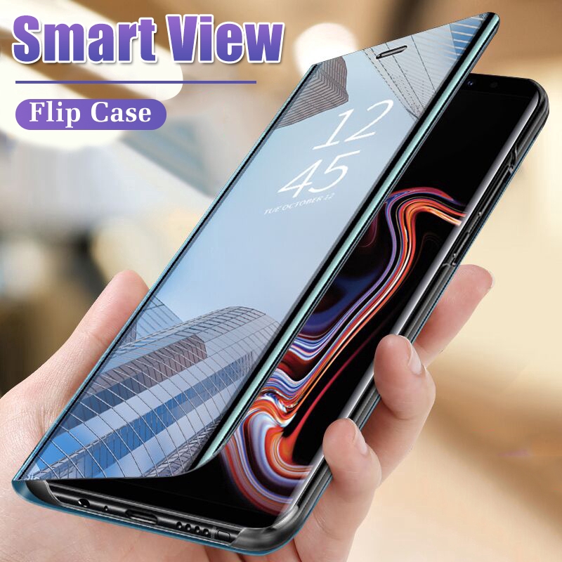 Ốp Lưng Nắp Gập Tráng Gương Cao Cấp Cho Xiaomi Redmi Note 9s 9 8 8pro 9pro Max 7 7pro 6 6pro 5 5pro 4 4x