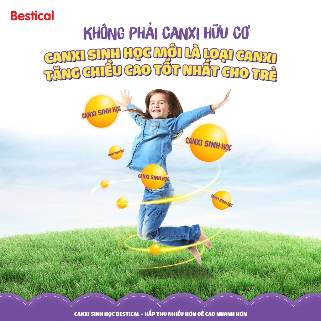 Bestical bổ sung canxi cho bé vitamin d3 k2 mk7 cho trẻ sơ sinh lipocal tăng chiều cao vitamind3 d3k2mk7 Lọ 120ml