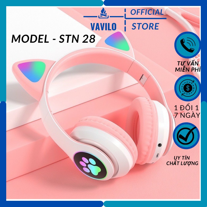 Tai nghe bluetooth chụp tai STN 28 có mic không dây VAVILO