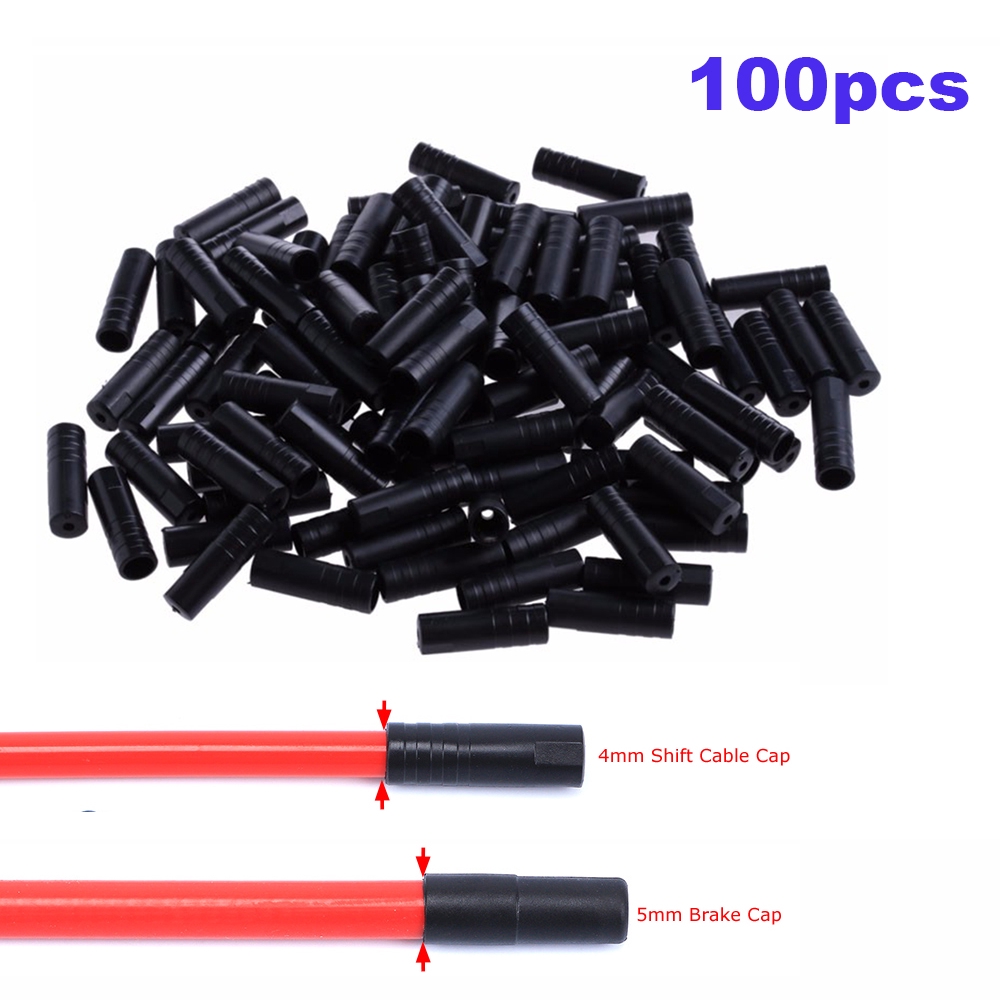 Set 100 nắp bọc đầu dây cáp xe đạp chất lượng cao