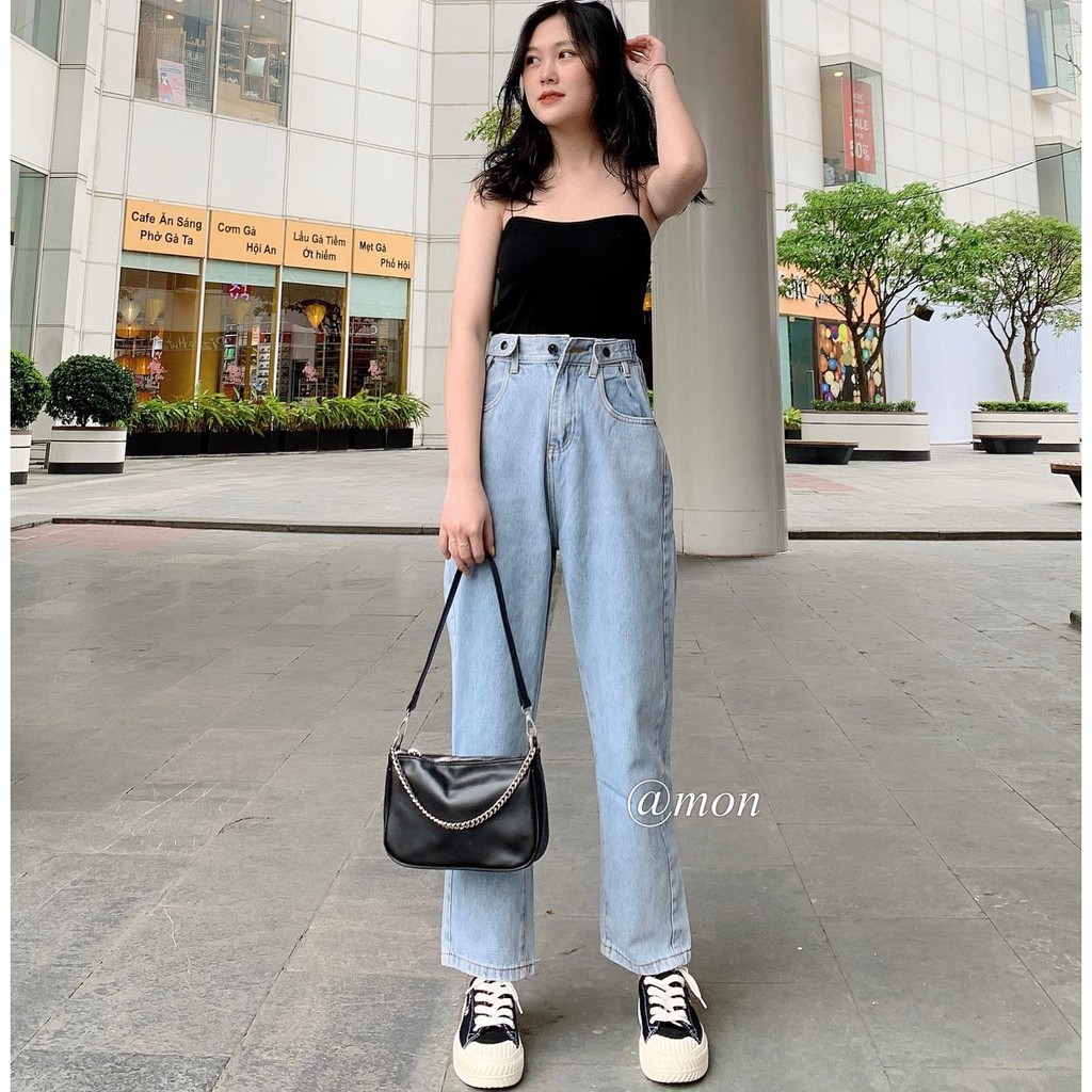 200922 QUẦN ỐNG VỪA - 2 CÚC ĐEN - S,M,L | BigBuy360 - bigbuy360.vn