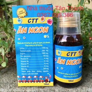 Ăn ngon CTT siro bổ sung dinh dưỡng cho bé khỏe