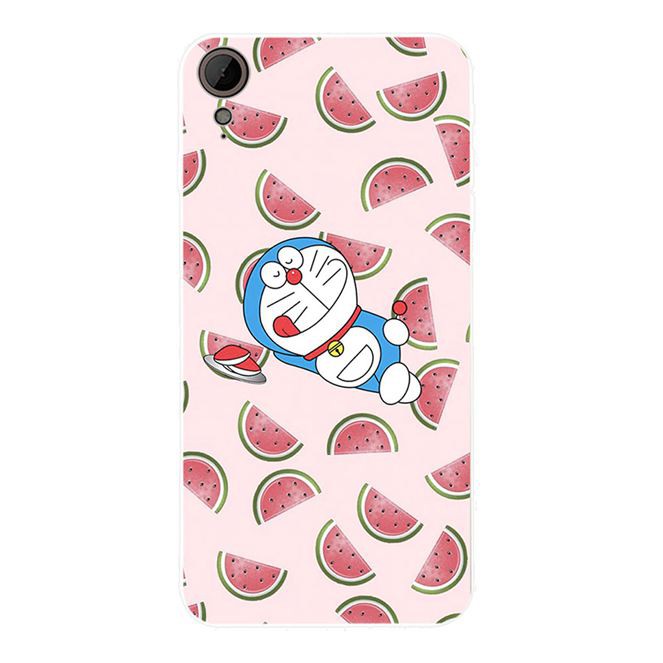 Ốp điện thoại in hình dưa hấu và Doraemon dễ thương cho HTC Desire 526 530 630 650 626 820 825 828 830 10 Pro