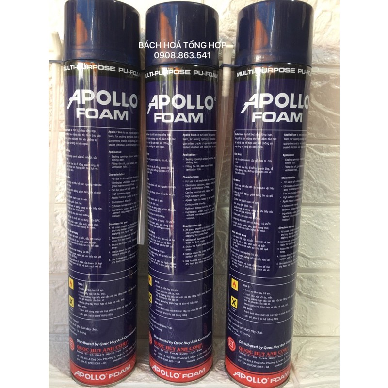 Keo bọt Foam Apollo dạng vòi