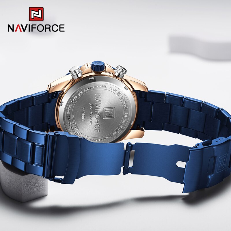 Đồng Hồ Kỹ Thuật Số NAVIFORCE NF9190 Mặt Phối Kim Cương Giả Hợp Thời Trang Thể Thao Cho Nam