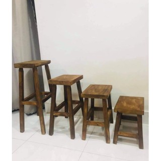 Ghế gỗ mặt vuông 4 chân