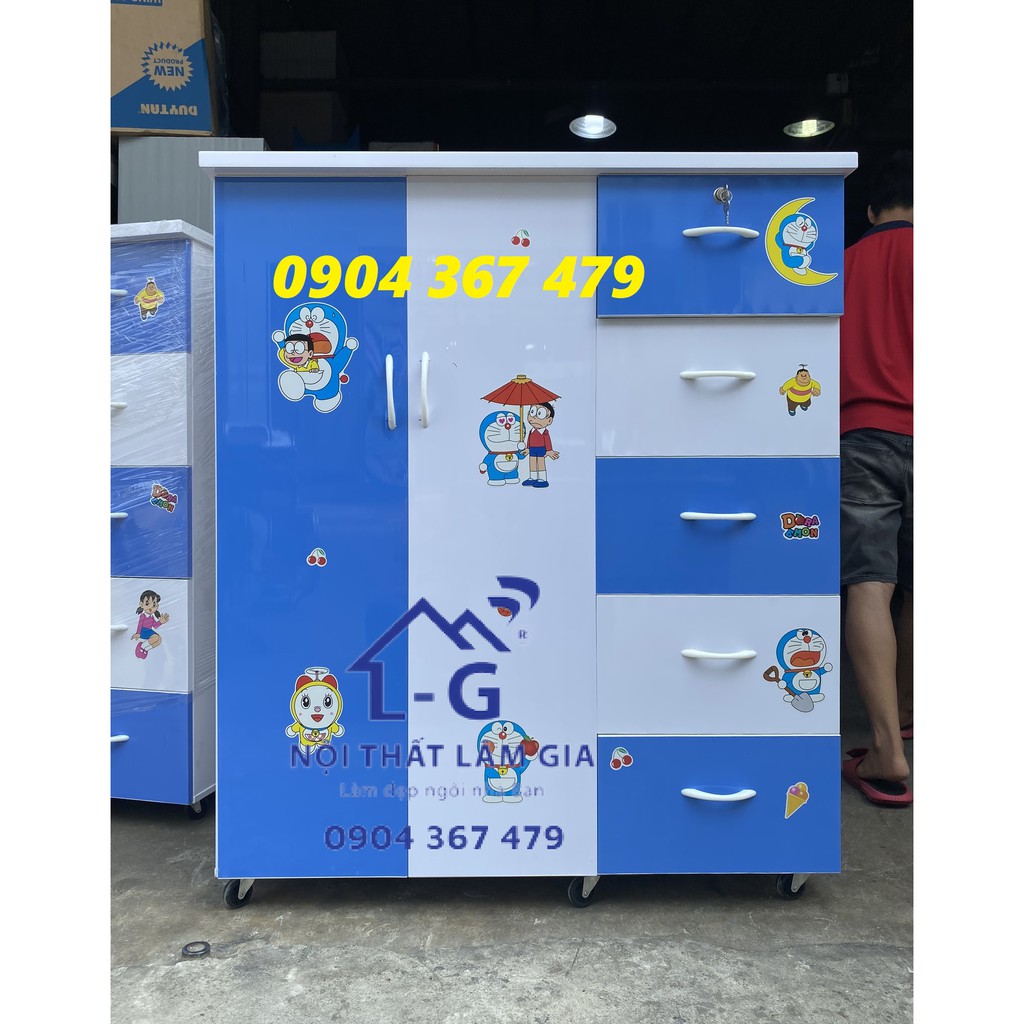 TỦ NHỰA QUẦN ÁO 2 CÁNH 5 HỘC GIÁ RẺ