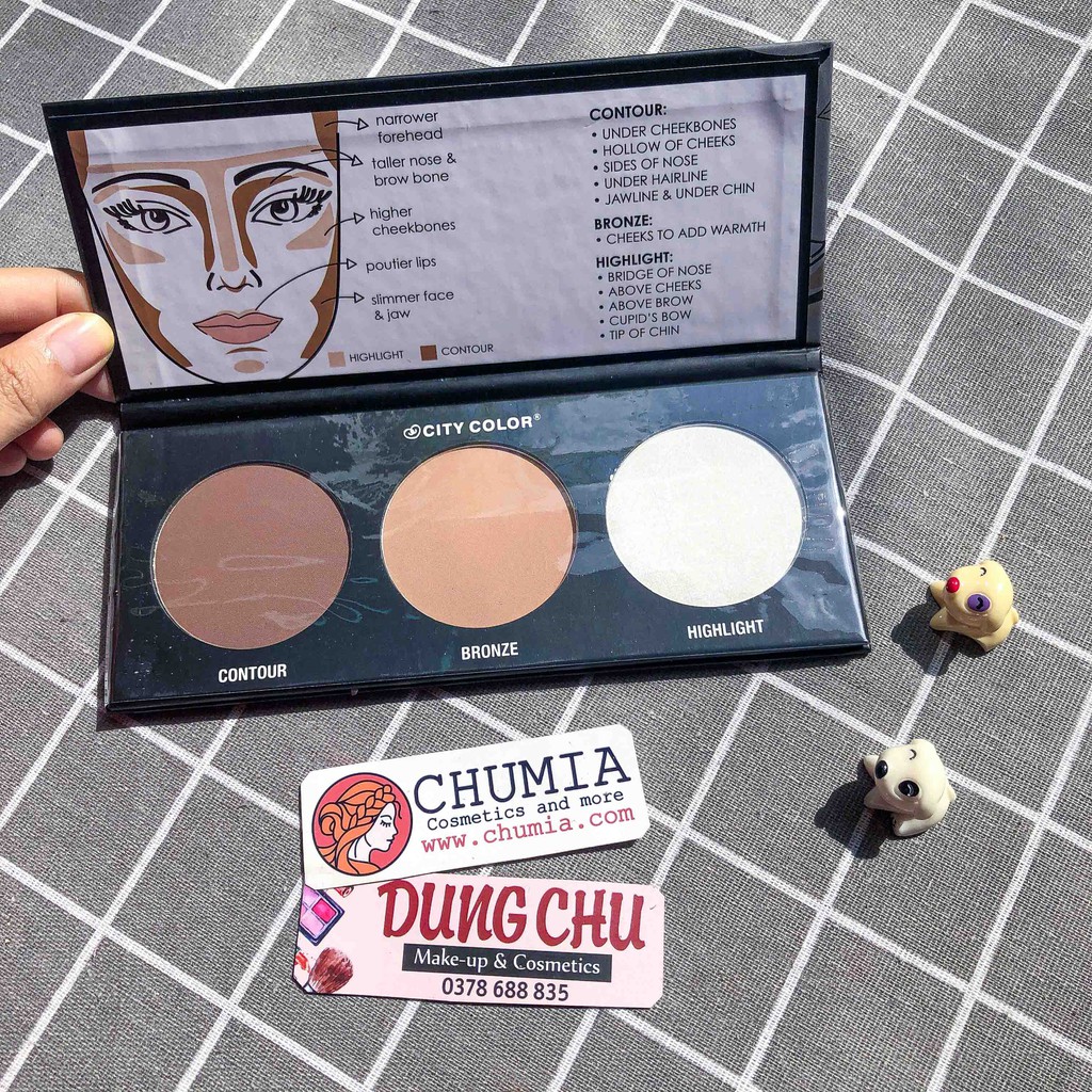 Tạo khối phấn CITY COLOR Contour Palette - chumia