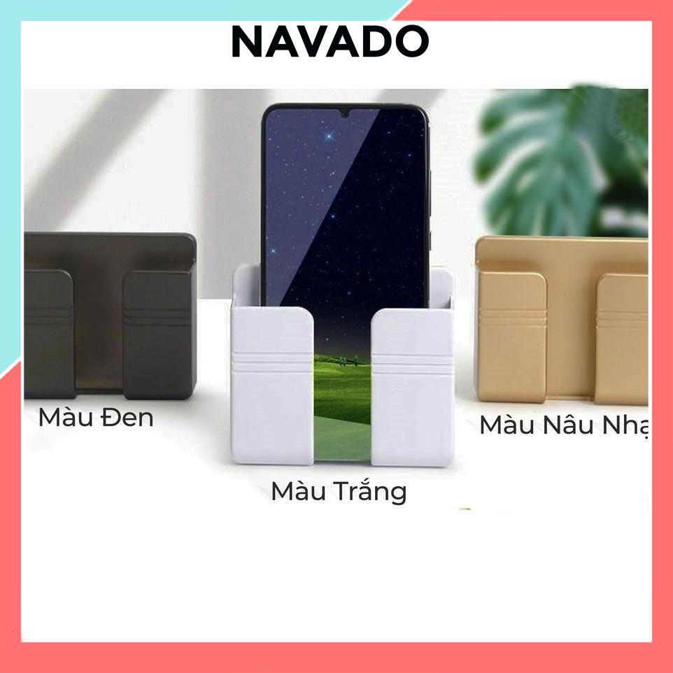 Kệ  Dán Tường để điện thoại, Remote, Đồ Dùng Giá Đỡ Sạc Điện Thoại - Có Móc Treo Giữ Dây Điện đa năng GDT01 SUVADO