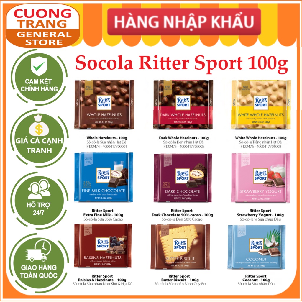 Socola Ritter Sport (100g)