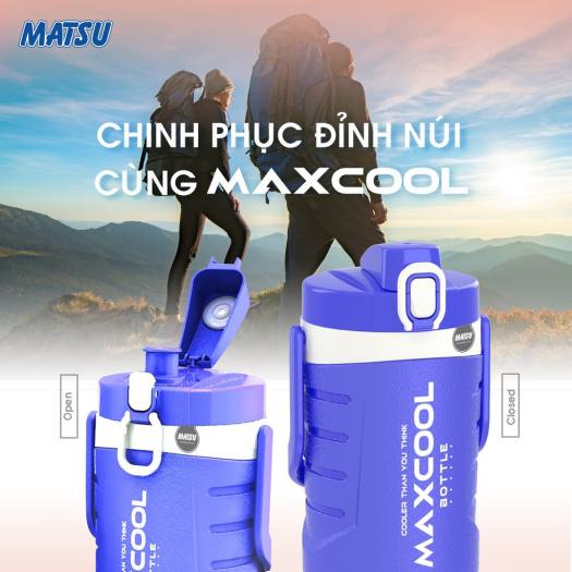 Bình giữ nhiệt Maxcool nhựa Duy Tân, bình đựng nước đá duy tân 1 lít, 1,5 lít bền đẹp
