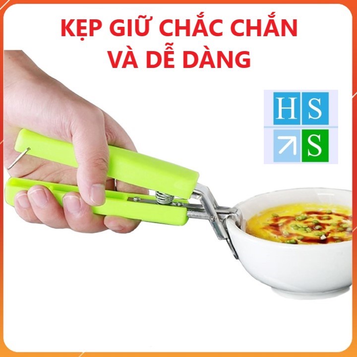 Kẹp gắp đồ bát đĩa nóng chống trượt an toàn kẹp bằng inox cán nhựa cách nhiệt tiện ích cho gian bếp - HS Shop Đà Nẵng