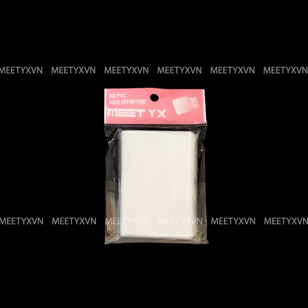 Xấp 100 Sleeve card MeeT/ Meet YX Pack 58x89mm DÀY