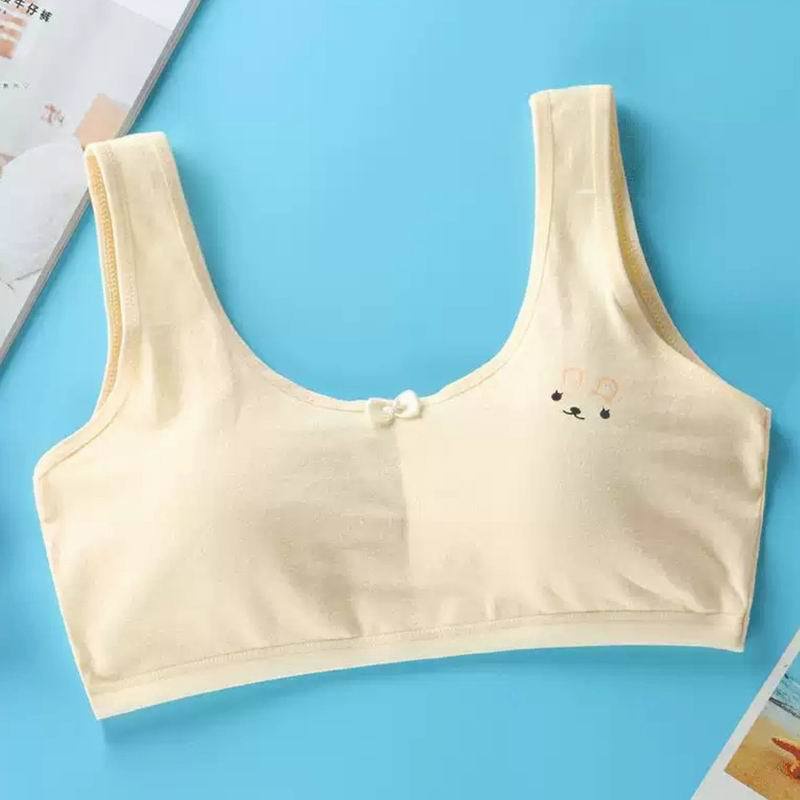10-15 - 18 Tuổi Áo lót vải cotton Có Mút Đệm Ngực Dành Cho Bé Gái