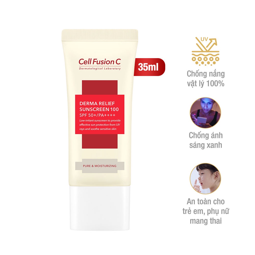 Kem Chống Nắng Cell Fusion C Derma Relief Suncreen 100 SPF50+/ PA++++ 35ml