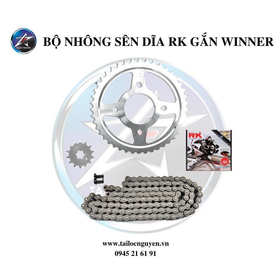 NHÔNG SÊN DĨA RK CHO EXCITER 150 VÀ WINNER