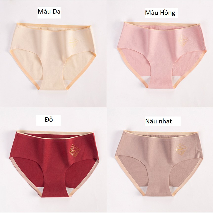 Quần Lót Cotton Kháng Khuẩn Không Đường May Chống Hằn Mới P096