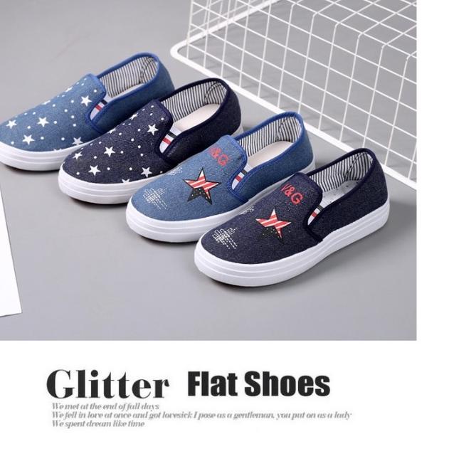 ✧ Giày Thể Thao Nữ Vải Jean Thoải Mái SP020