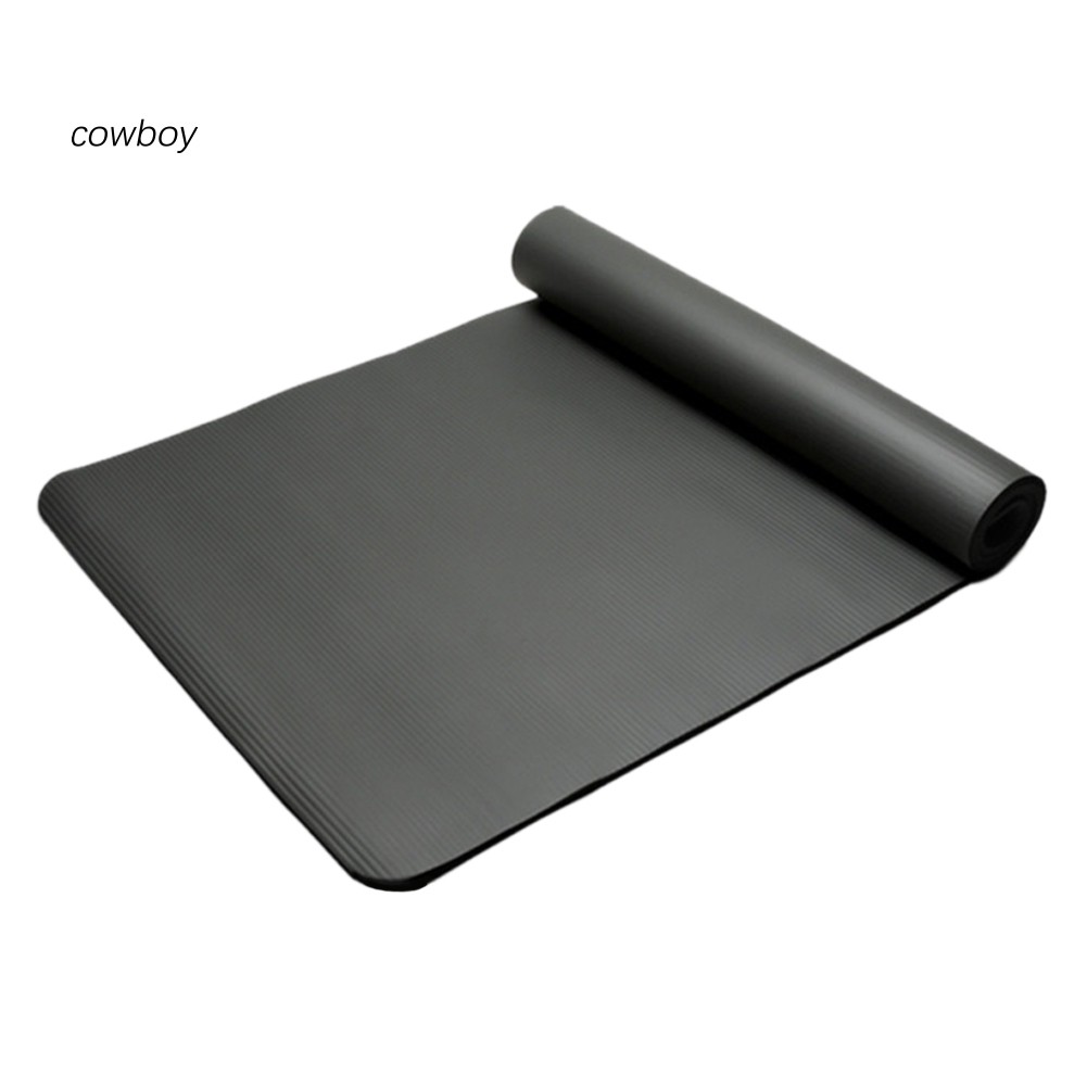 COW_10mm NBR Anti-slip Gym Home Fitness Exercise Yoga Pilates Mat Carpet Cushion