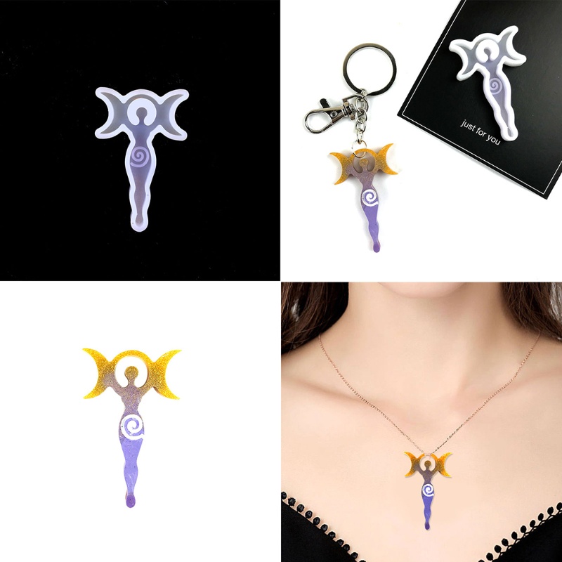 Sa Khuôn Silicon Làm Móc Khóa Trang Sức DIY