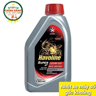 Nhớt xe số gốc khoáng caltex havoline super4T 20w50