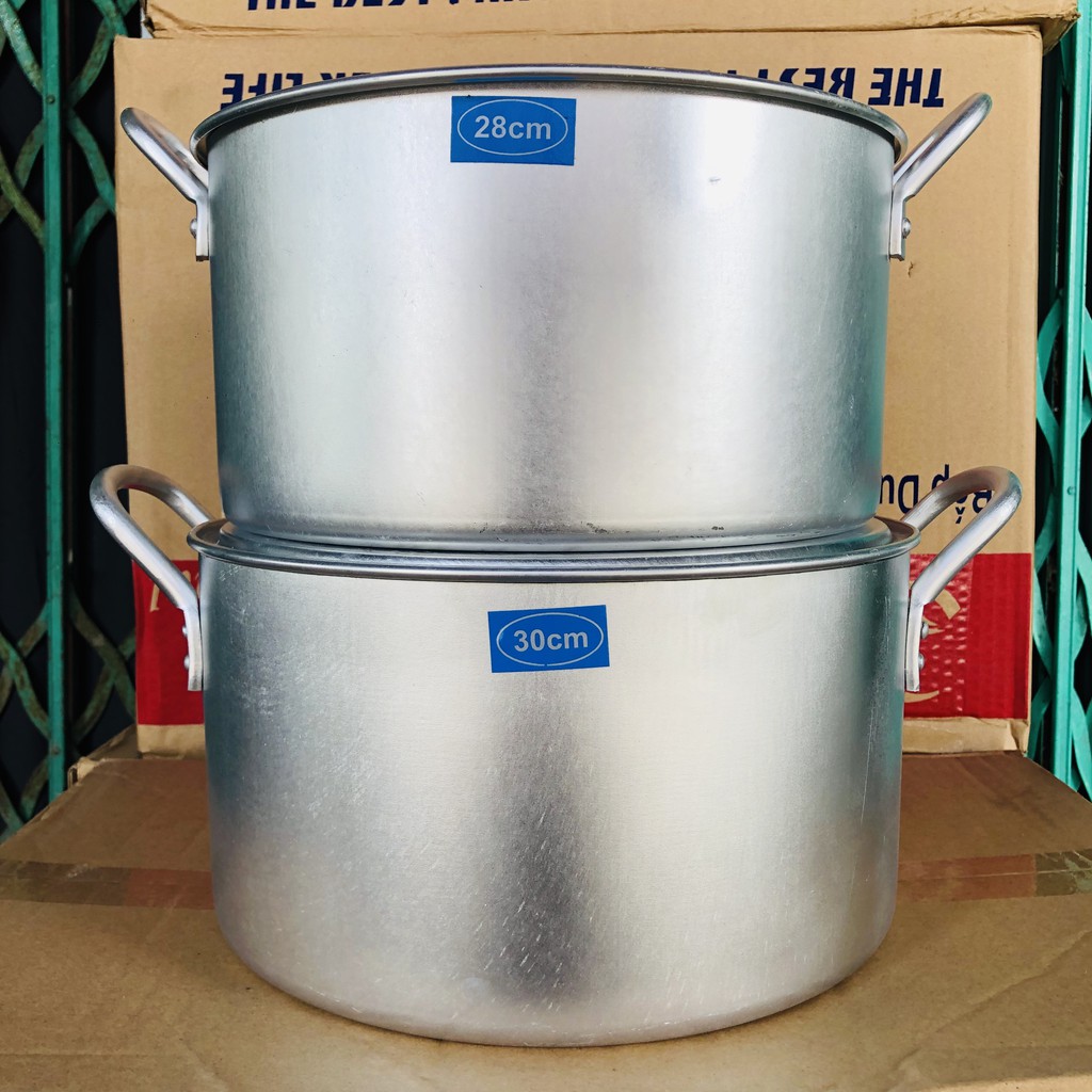 Combo Bộ 2 Nồi Nhôm Size 28,30