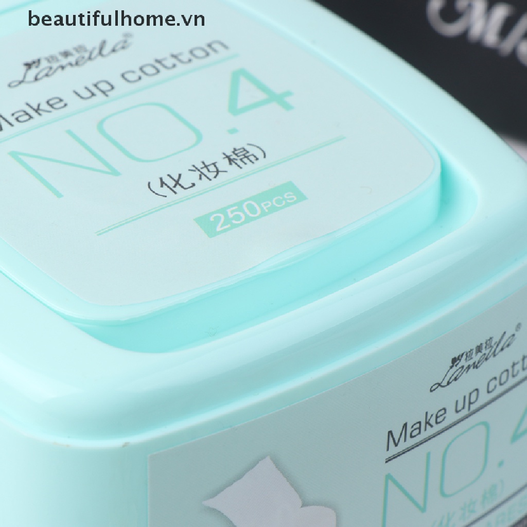 Hộp 250 Bông Trang Điểm Chất Liệu cotton Nguyên Chất