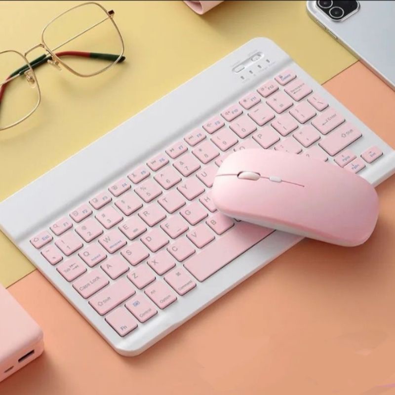 Bộ Bàn Phím Bluetooth 10 Inch/7 Inch Và Chuột Bluetooth,Thích Hợp Cho tablet táo/tablet