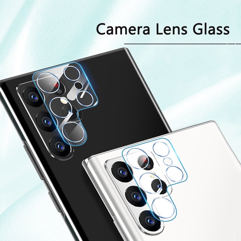 Ốp Điện Thoại Kính Cường Lực Viền Cong Bảo Vệ Camera Cho Samsung Galaxy S22 Ultra S22 Plus 5G S21 S22 UItra