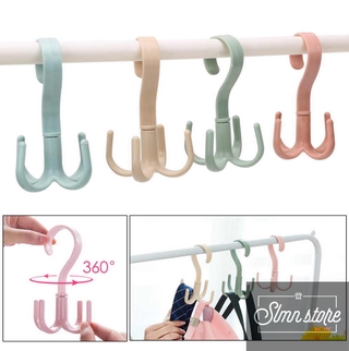 Móc treo túi xách, giỏ, móc phơi khăn, nón, giày dép 4 chấu xoay 360 độ, đa năng tiện lợi. SD4-phoigioxach