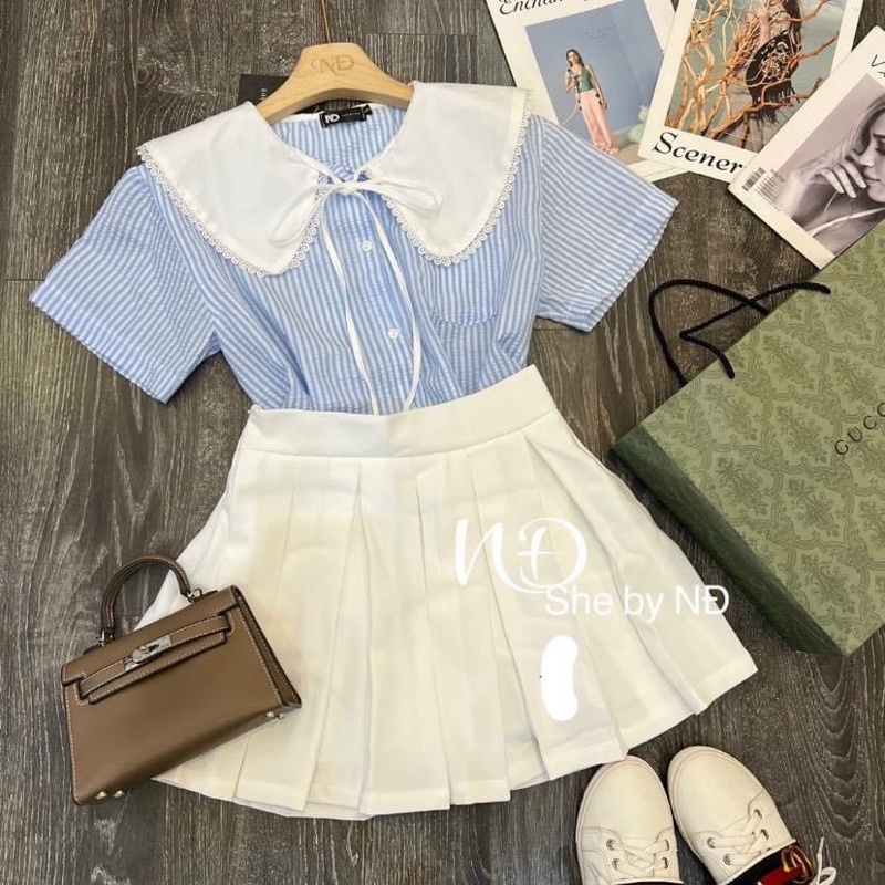 Áo sơ mi tiểu thư bánh bèo vintage