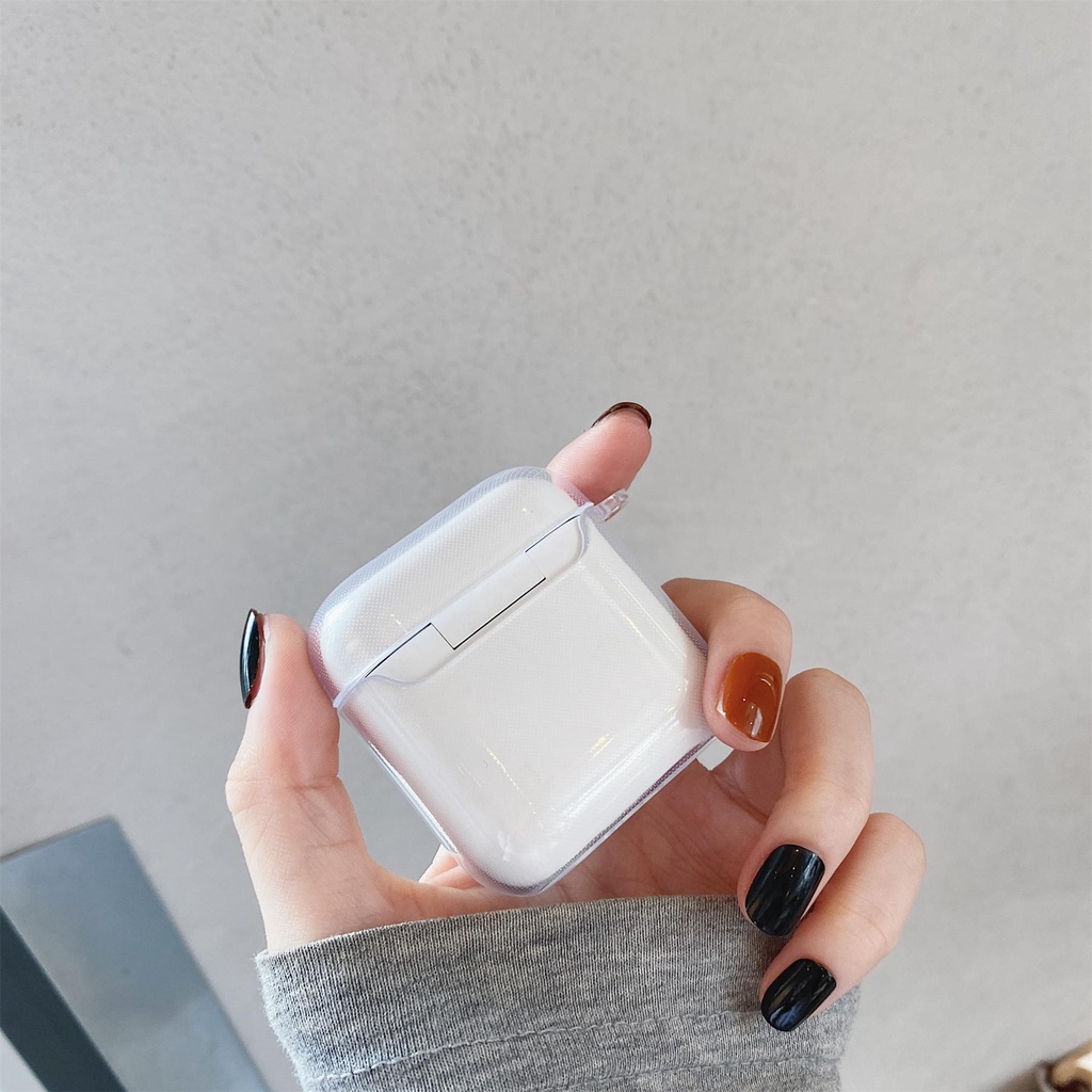 Ốp bảo vệ hộp đựng tai nghe TPU mềm trong suốt chống rơi cho tai nghe Bluetooth QCY T8