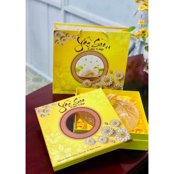 HỘP QUÀ ĐỰNG 100GRAM YẾN TINH CHẾ