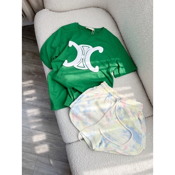 Short thun trơn 2 túi