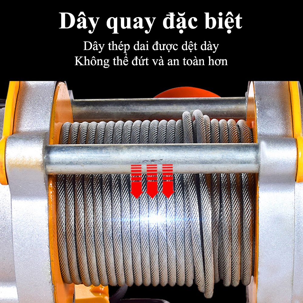 Tời mặt đất nhanh ABG SGQZ 250 - 500KG công suất lên tới 2.2KW, tăng năng suất làm việc, tiết kiệm thời gian