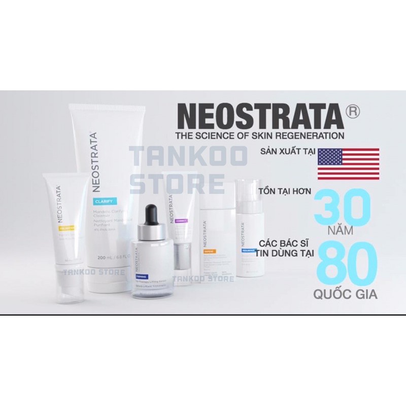 [BẢN MỸ-TẨY TẾ BÀO HOÁ HỌC NEOSTRATA ]CLARIFY- Neostrata gel plus aha 15 AHA. 125ml.