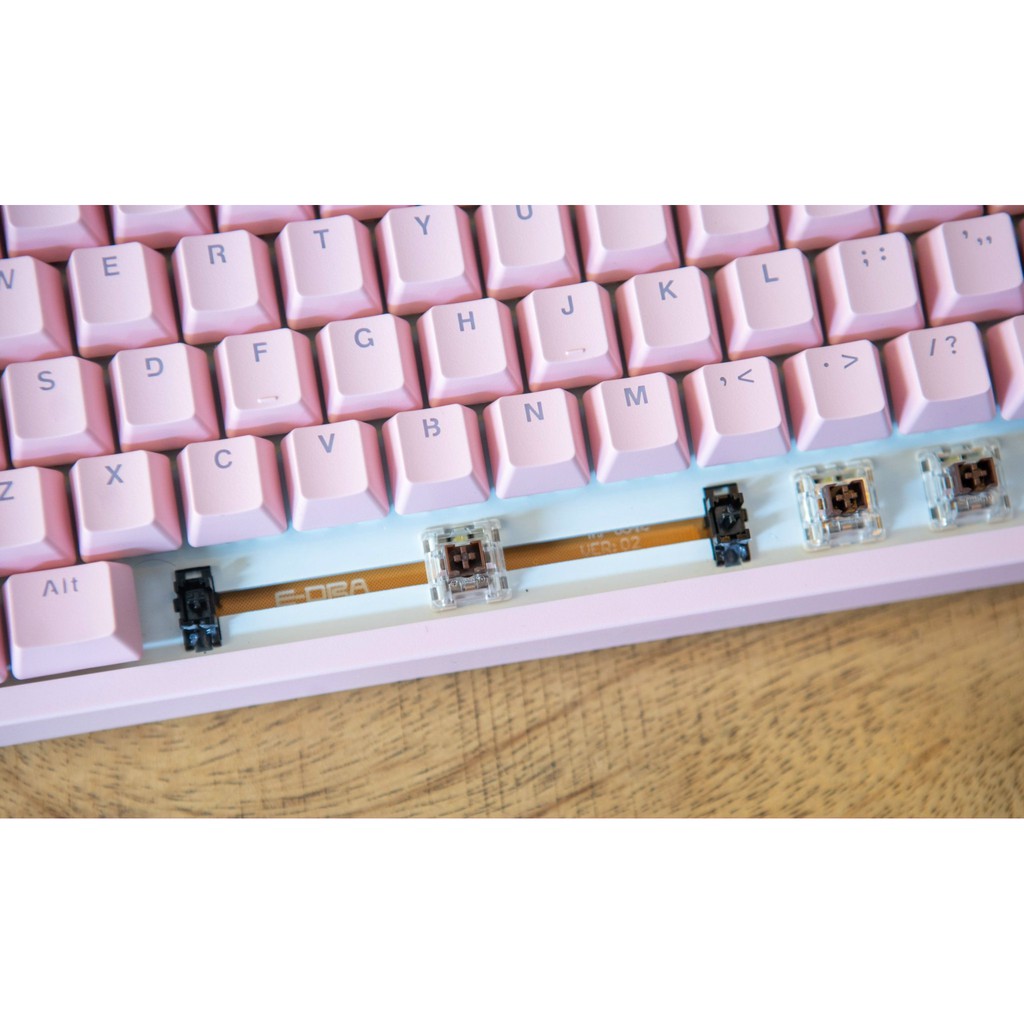 [Mã ELMS4 giảm 7% đơn 500K] Bàn phím cơ E-Dra EK387 Dream Pink Huano Switch Version 2021 - Hàng Chính Hãng