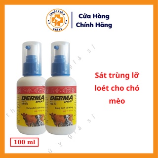 Hanvet Derma Spray 100ml - Dung dịch sát trùng