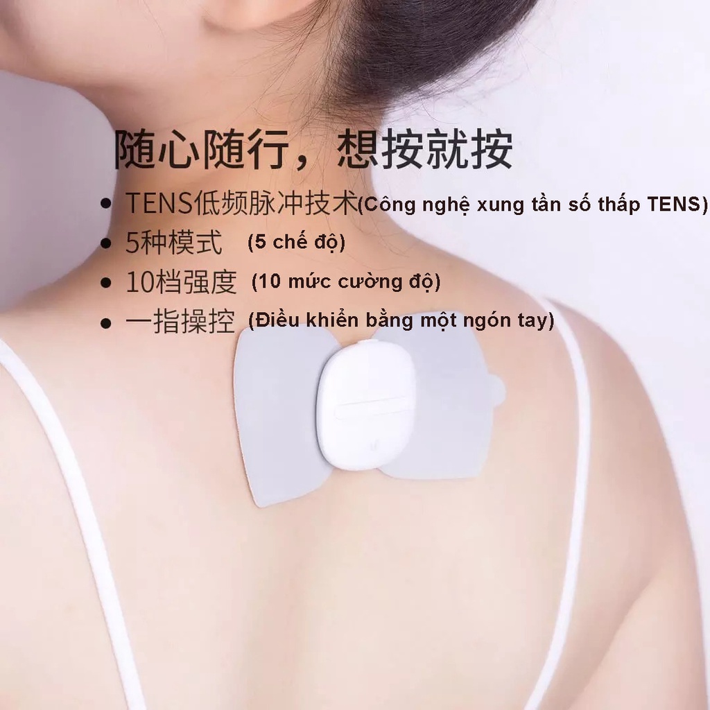 Miếng dán massage mini Xiaomi LR-H007 - Máy massage Xiaomi Leravan  LR-H006- Minh Tín Shop