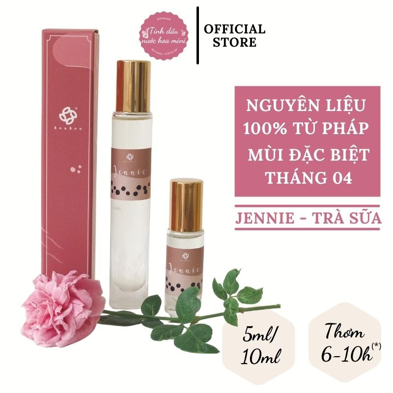 Nước hoa mini nữ mùi Trà Sữa - Jennie thơm lâu, giá rẻ | Tinh dầu nước hoa mini